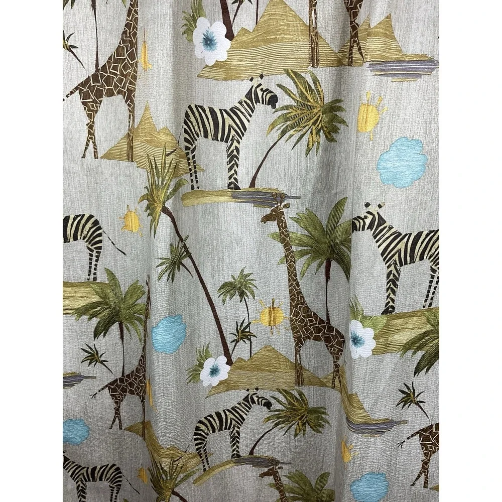 Vintage Safari Themed Polyester shower Curtain‎